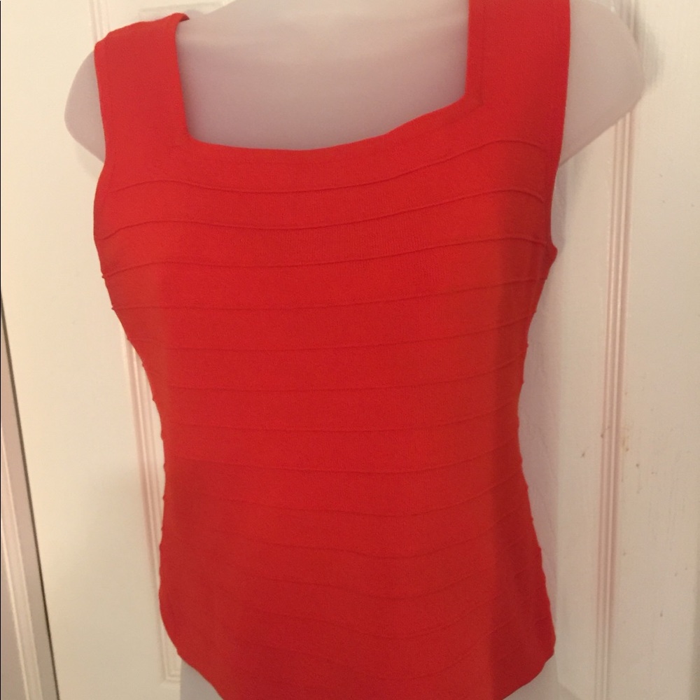 Joseph A Red Bandage Sleeveless Tank Top M